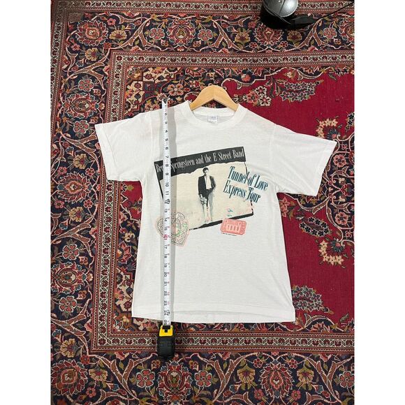 Vintage Bruce Springsteen Tunnel Of Love Tour ‘88 White T Shirt Size M - Picture 8 of 9